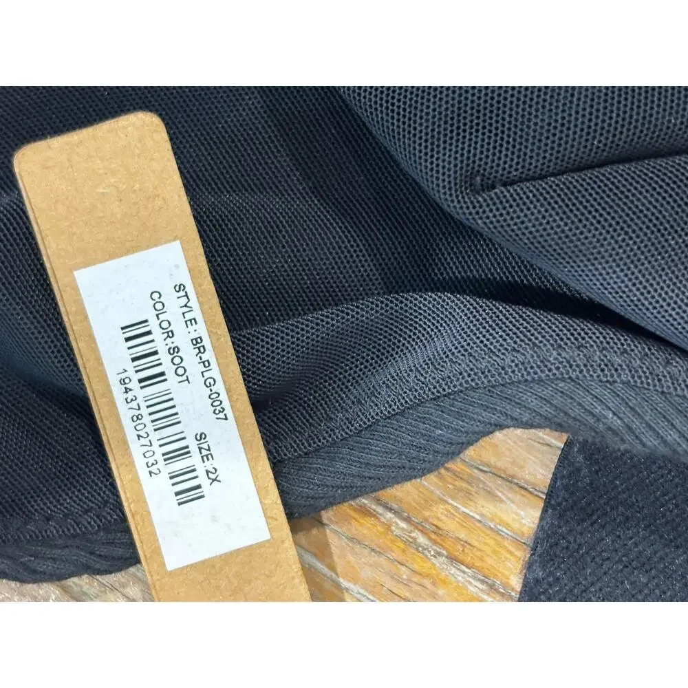 Skims Cotton Rib PLUNGE BRALETTE NWT Black Size 2x - Picture 8 of 8